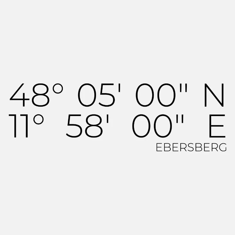 Coordinates Ebersberg, Bavaria