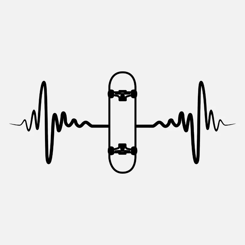 Fréquence du pouls du skateboard