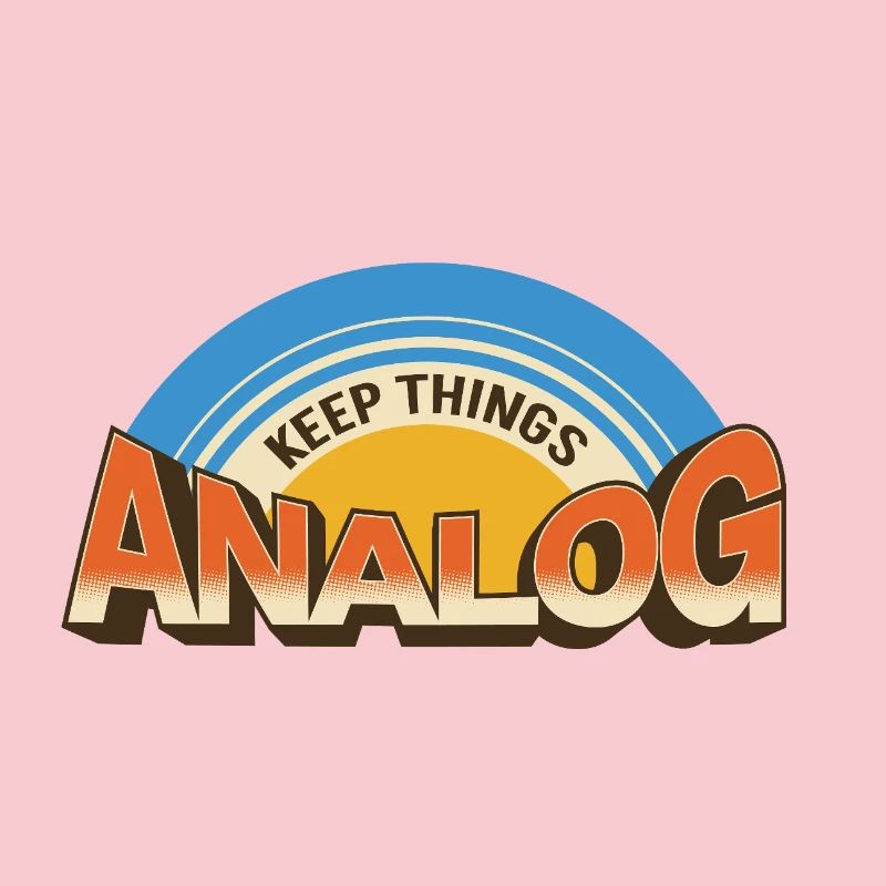 Keep Things Analog – Retro Tech-Statement