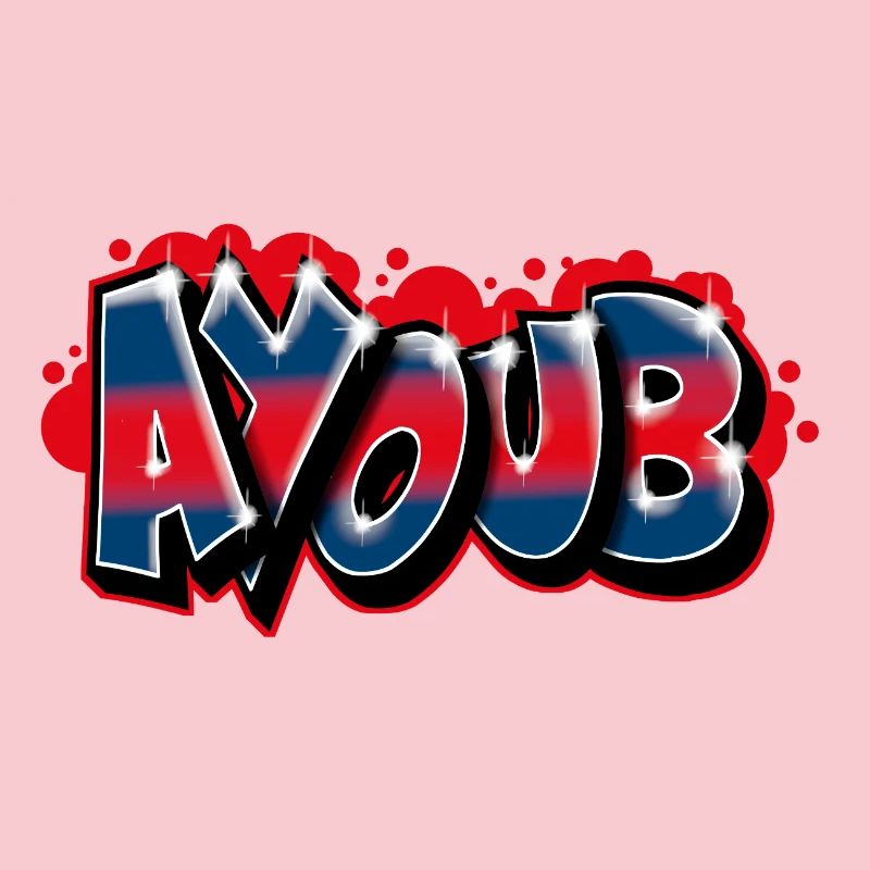 Graffiti First Name AYOUB