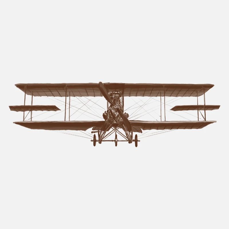Vintage Flugzeug Doppeldecker Design