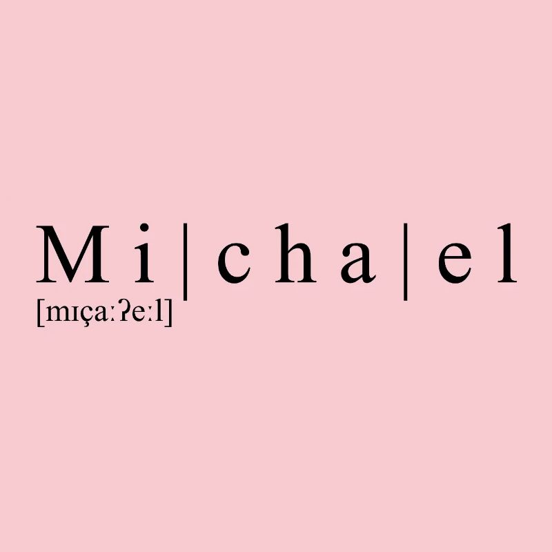 Name: abstract, typographic, white, Michael