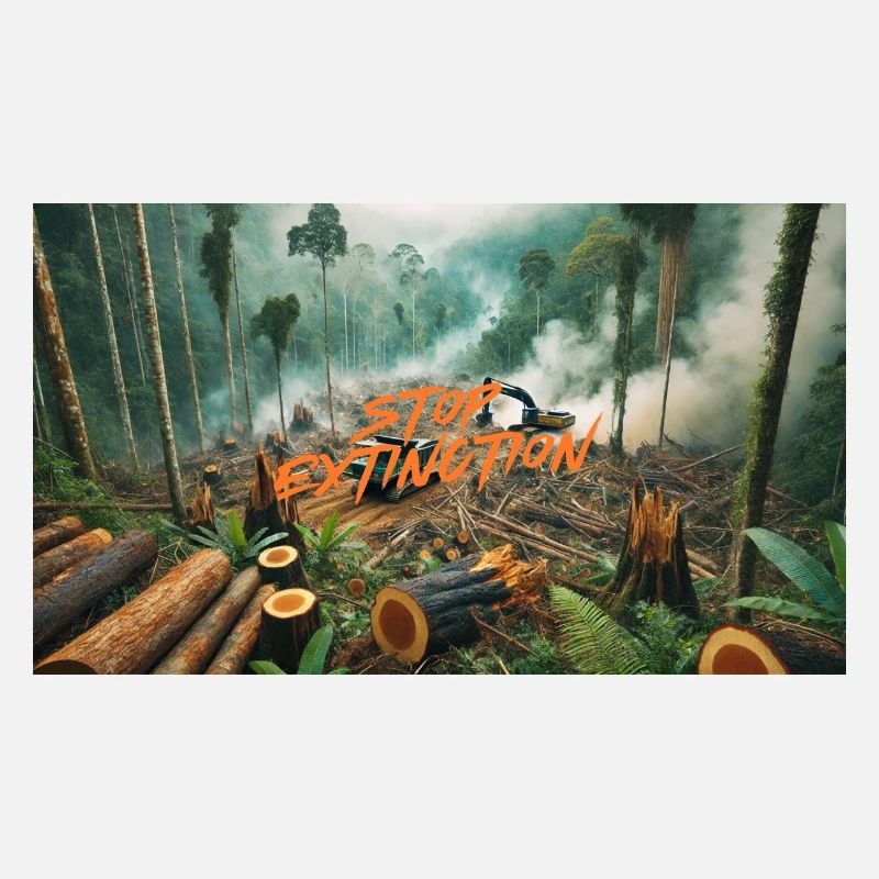 Stop Extinction: Waldschutz Design
