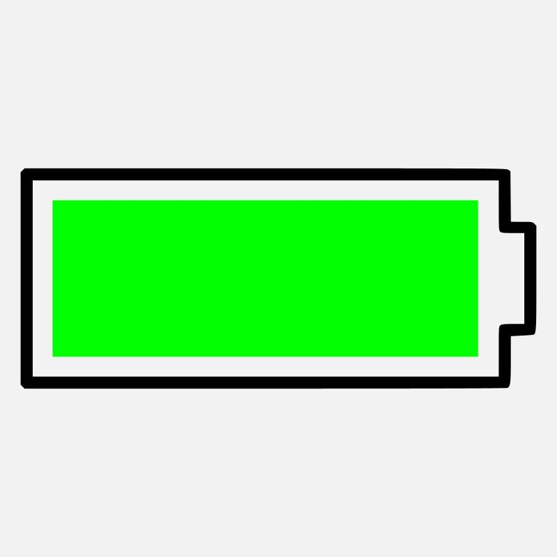 Batterie de conception de bloc vert néon pleine énergie
