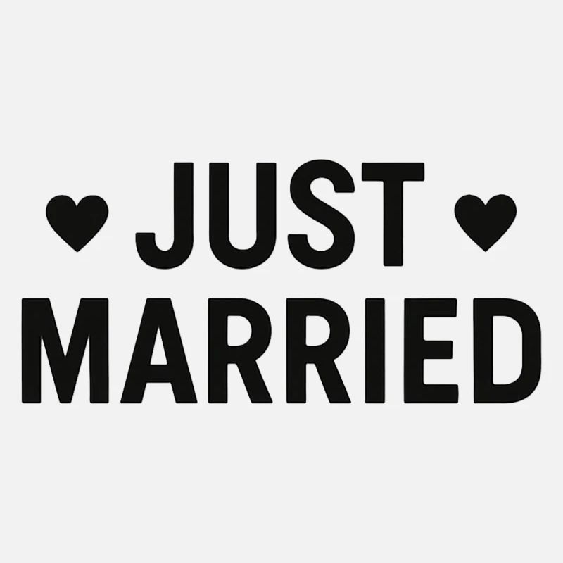 Just Married - Jeunes Mariés - Mariage - EVJF EVG
