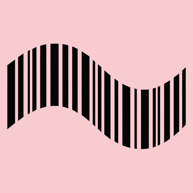 Code-barres en forme ondulée