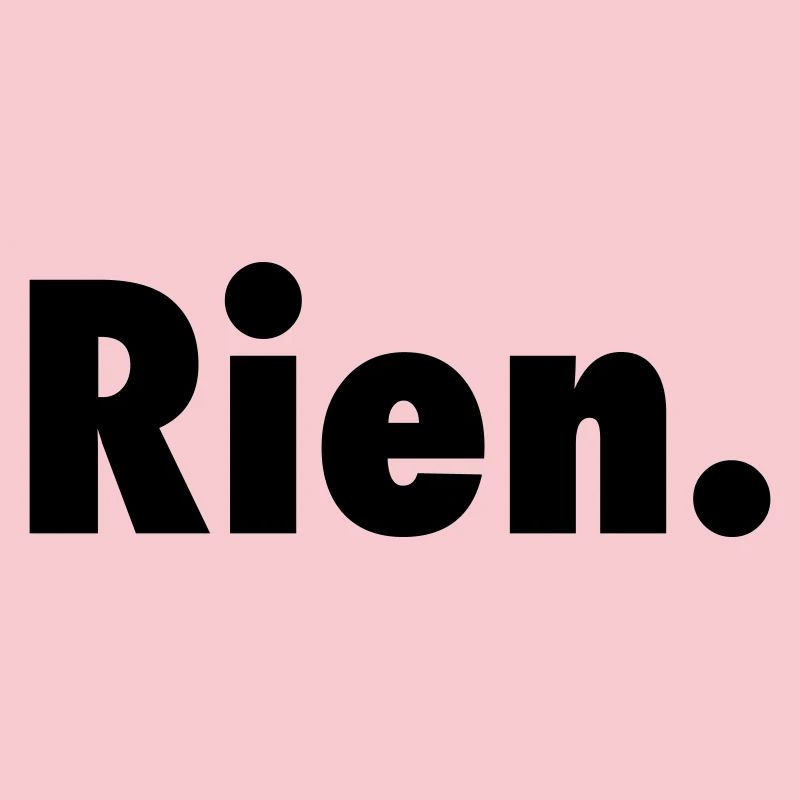 Nichts. Oder fast nichts satirischer Slogan Anti-Slogan