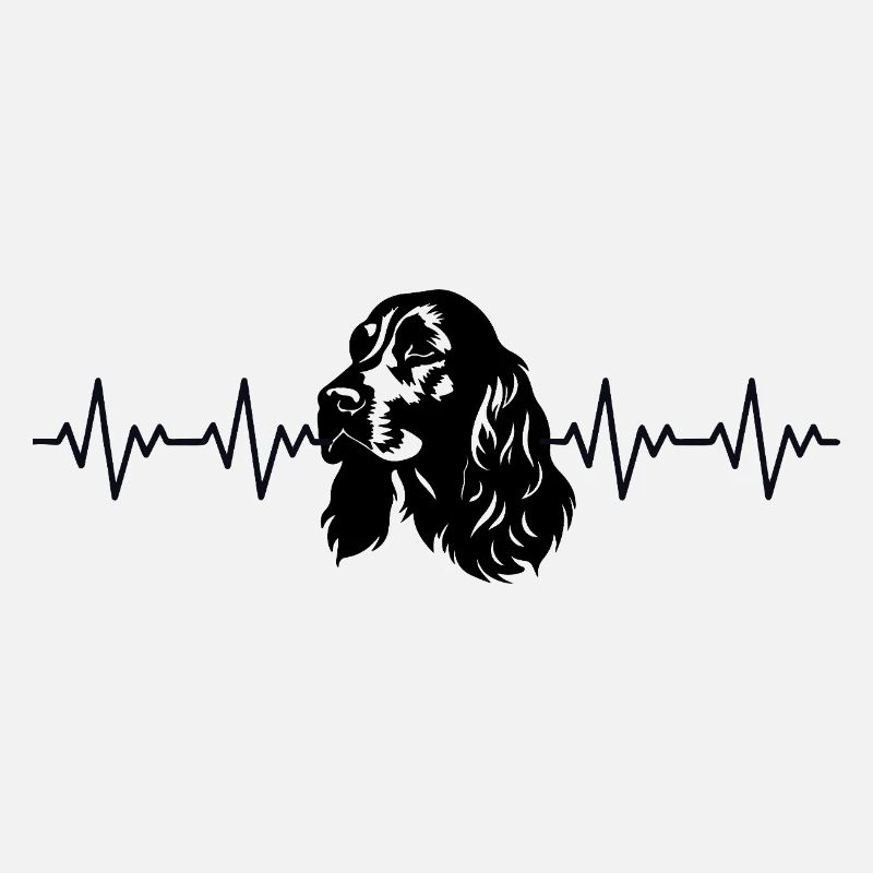Battement de cœur ECG du Cocker Spaniel