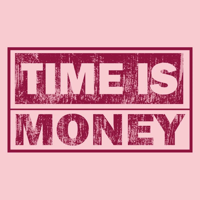 Le temps, c’est de l’argent Typographie solide