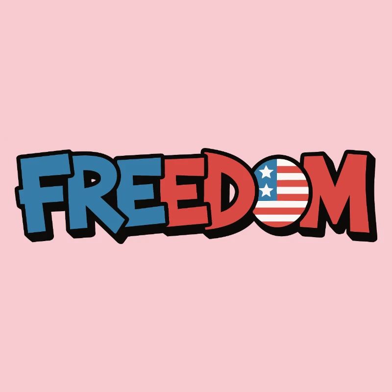 Freedom Typografie Statement Design