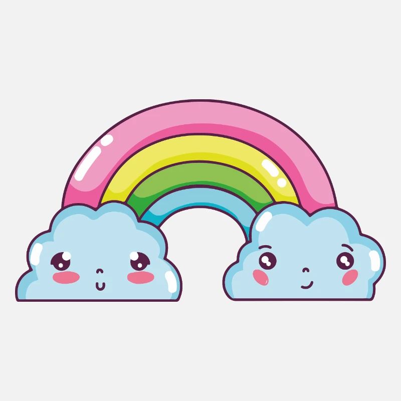 Pastel Rainbow Clouds Charm