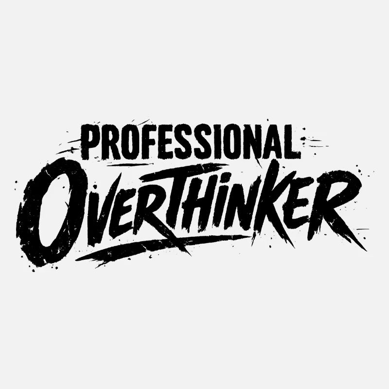 PROFESSIONAL OVERTHINKER Grunge