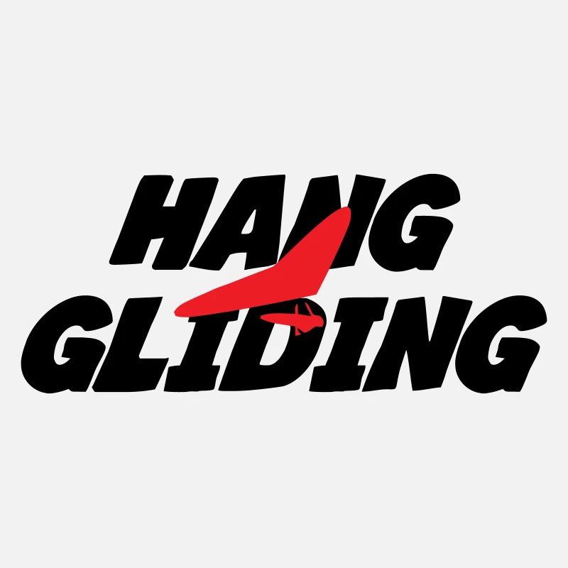 Graphisme Hang Gliding Rouge Intense