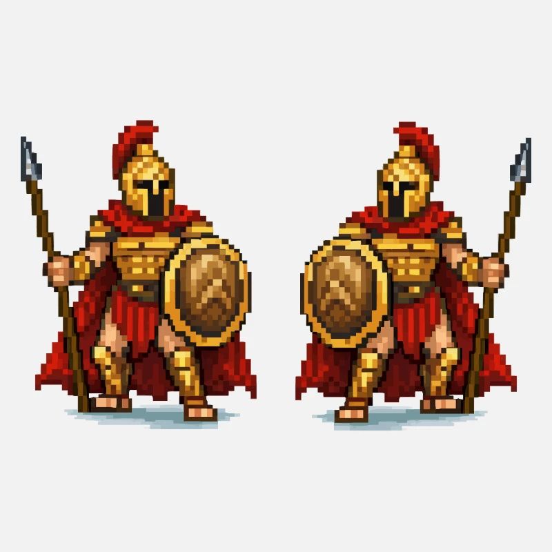 Doppel-Gladiator Pixelkunst