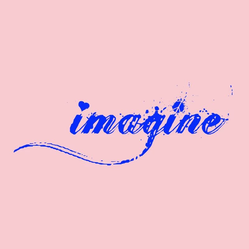 Imagine Blaue Farbklecks Script