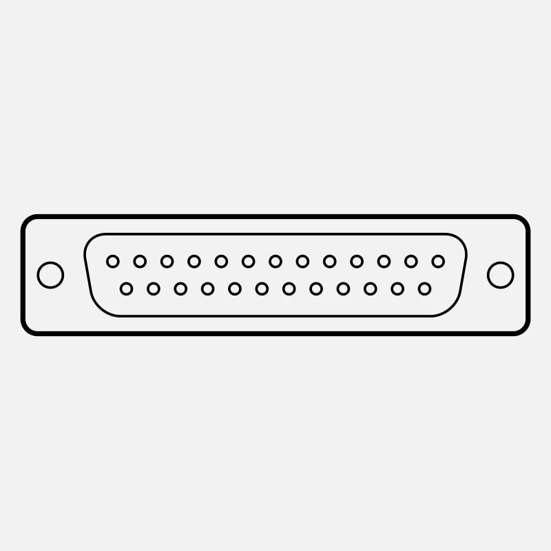 DB 25 Connector Parallel, Drucker