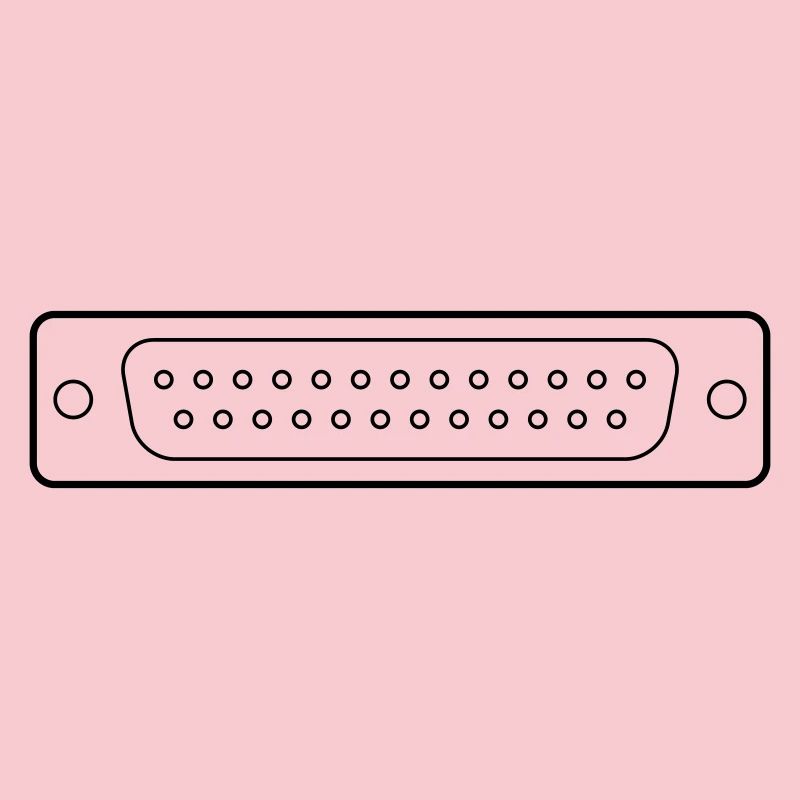 DB 25 Connector Parallel, Drucker