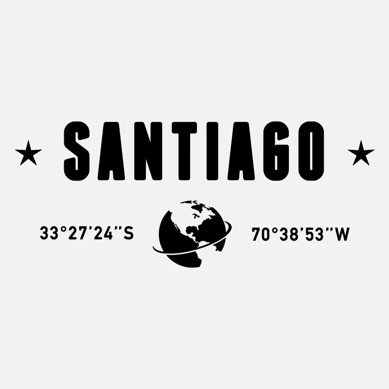 Santiago Chile Coordinates Planet Earth