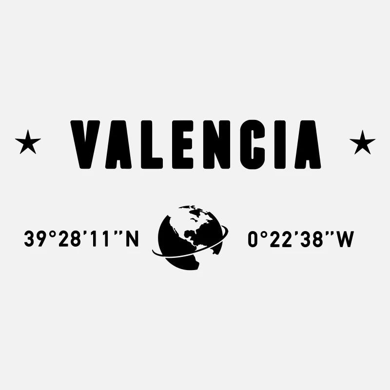 Valencia Spain Gps Coordinates Globe