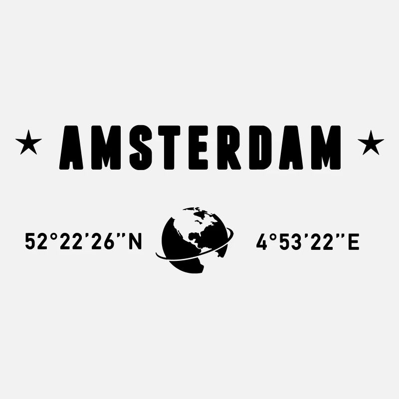Amsterdam Netherlands Coordinates Gps Globe