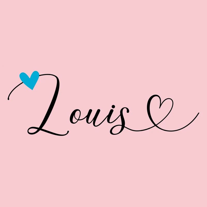 Louis Surname First name Calligraphy Heart