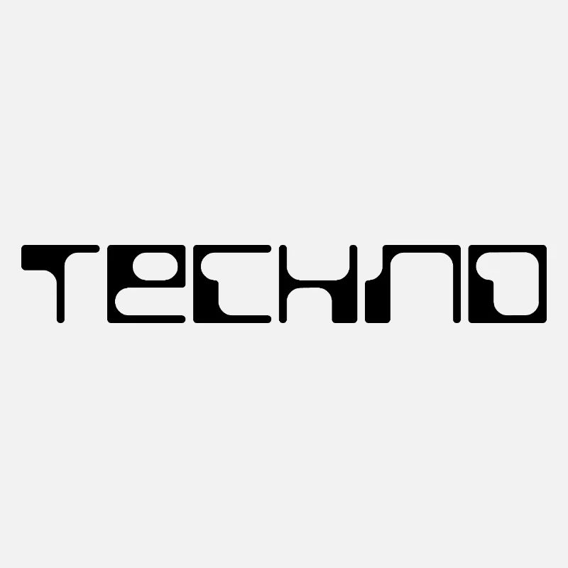 techno bold logo design