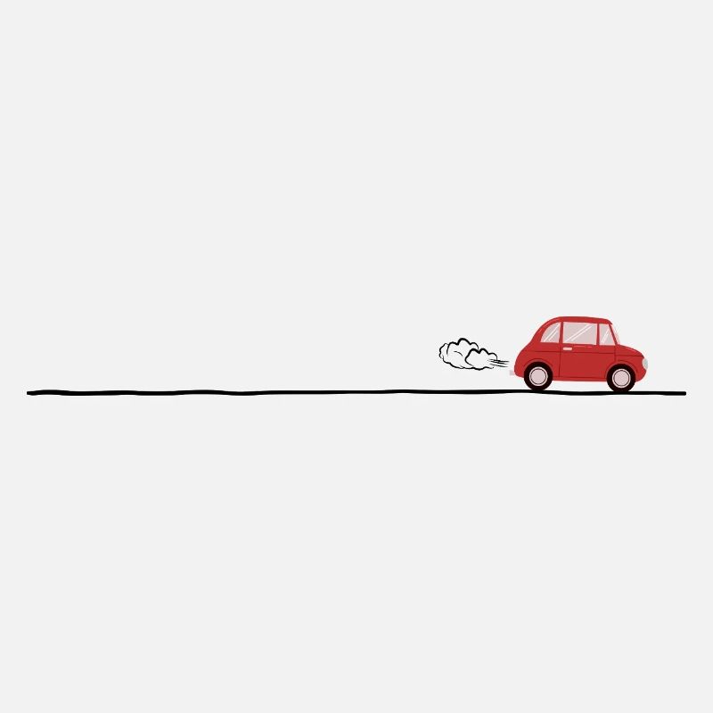 Rotes Auto auf der Straße