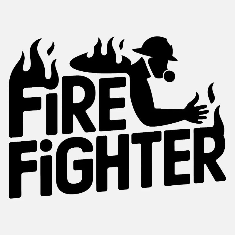 Fire fighter - Cool Hero Logo