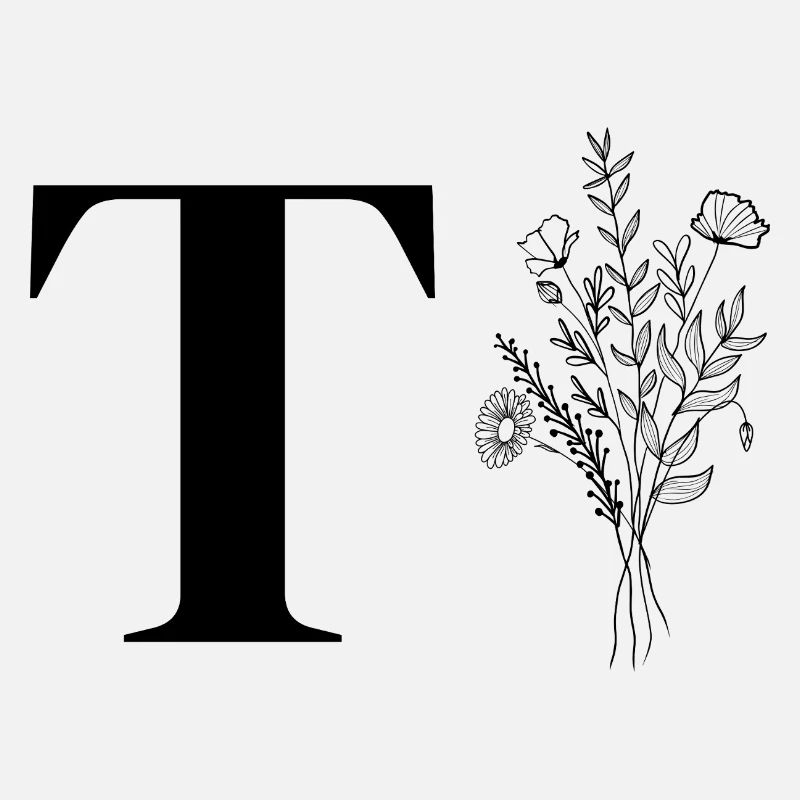 Minimalistisches Blumenmuster