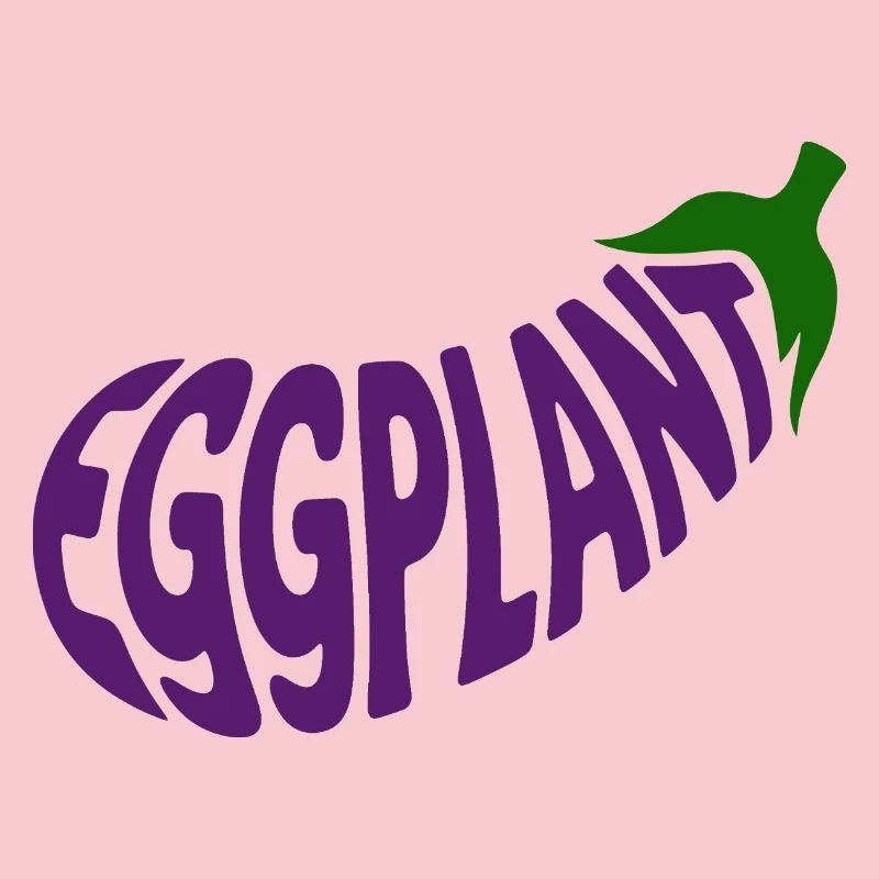 Eggplant - Cool Vegetable Logo