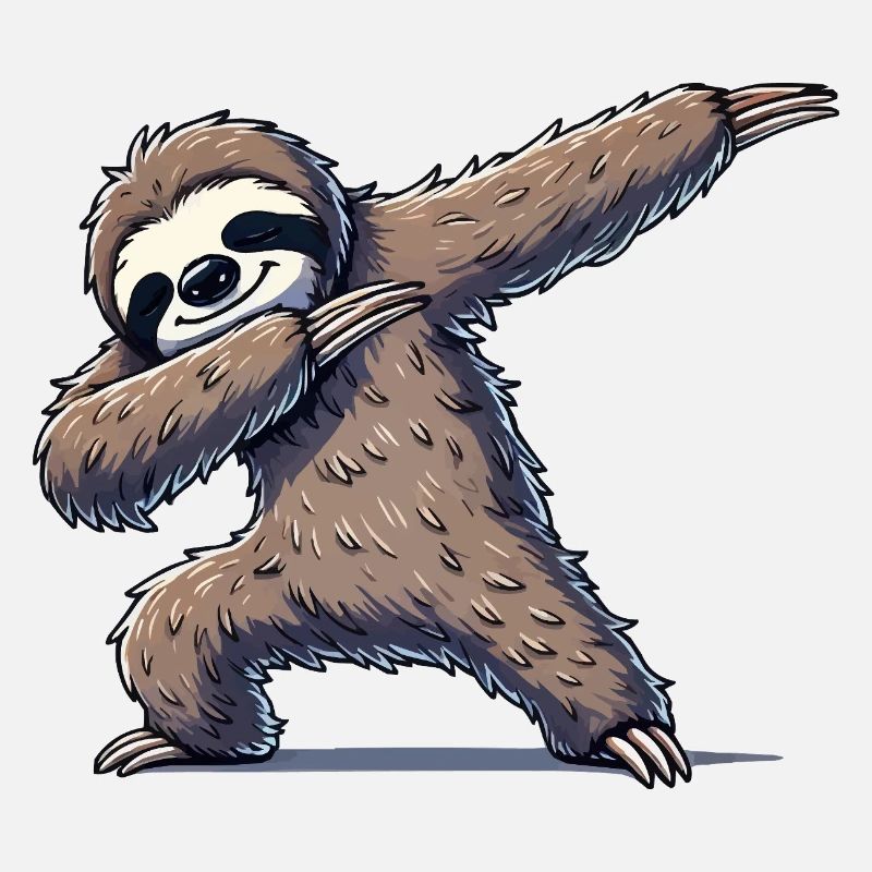 Faultier Dabbing
