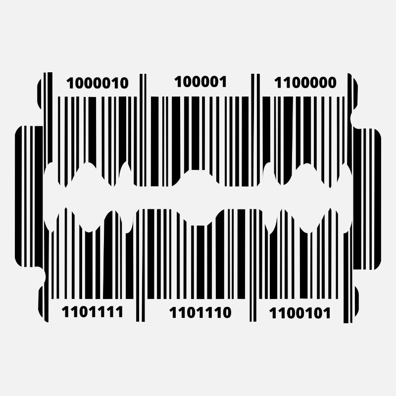 Razor blade with secret code