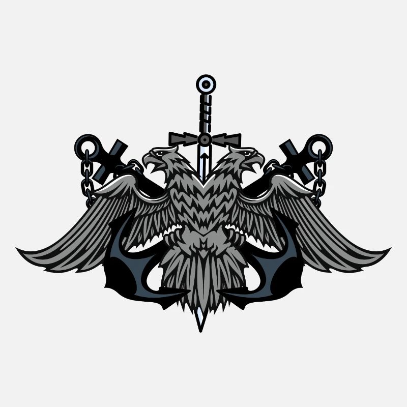 Blason de l’Aigle Jumeau avec épée