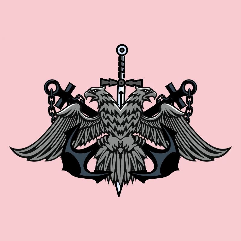 Blason de l’Aigle Jumeau avec épée