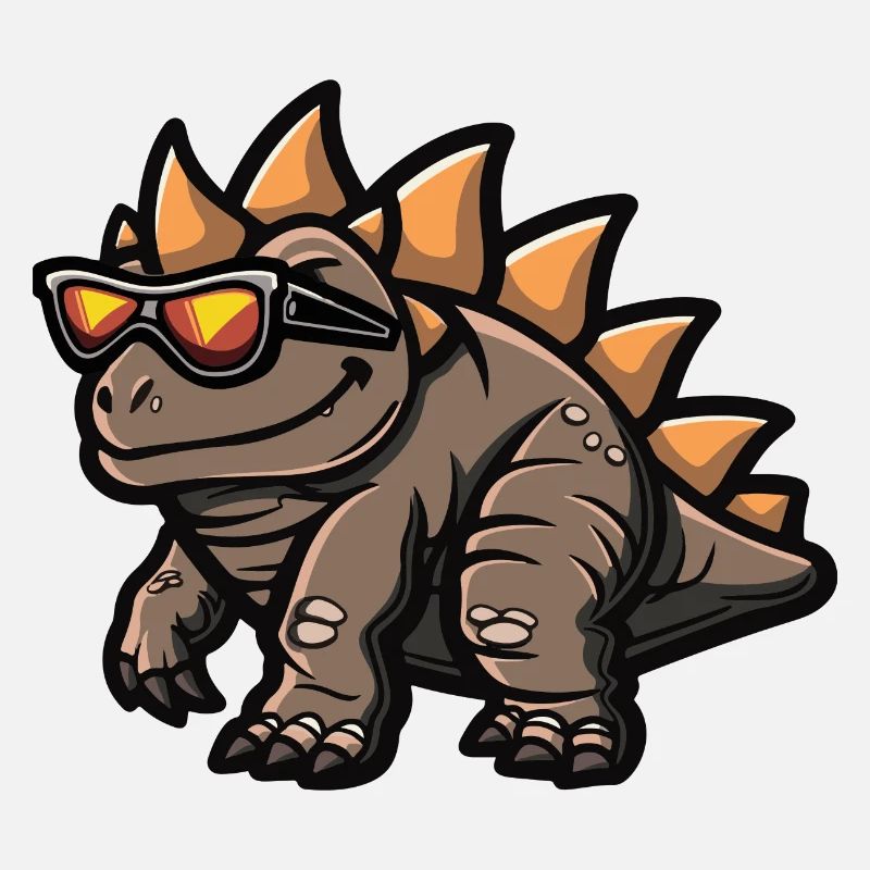 Dinosaur Stegosaurus Comic Cool