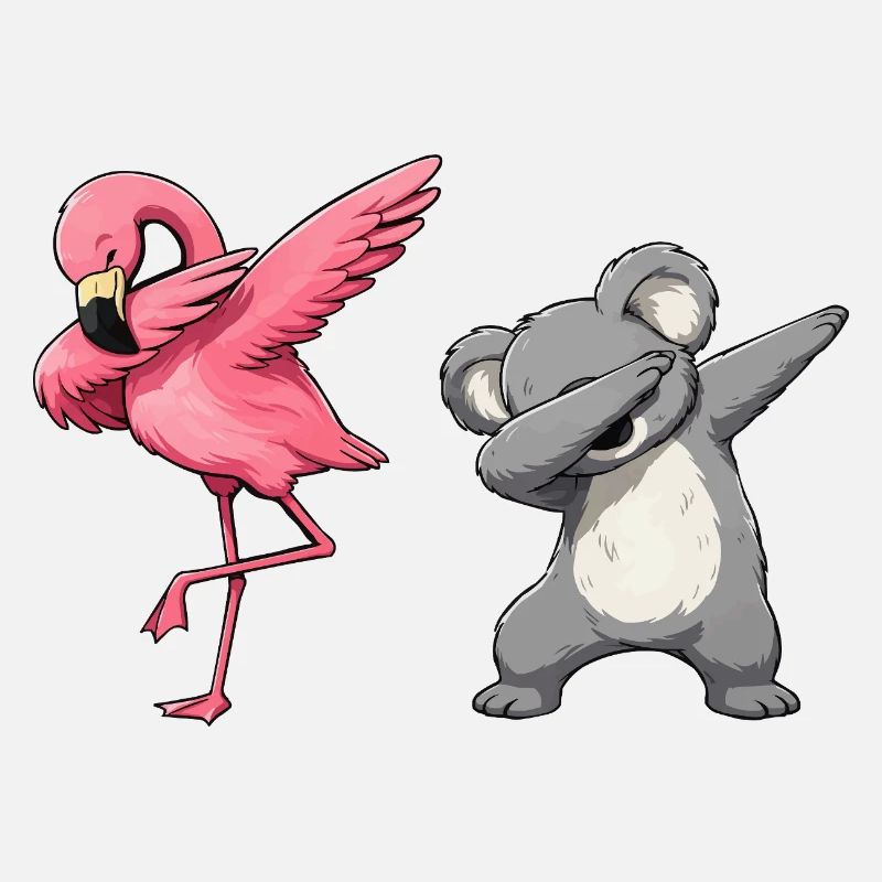 Flamingo Koala Dab Duo