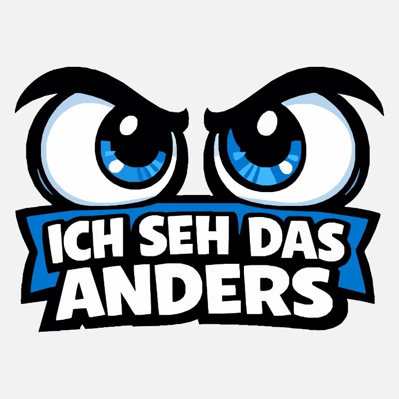 Ich seh das anders – Comic Augen Statement Motiv