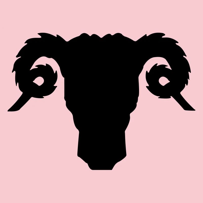 Bock- oder Rammkopfschattenbild