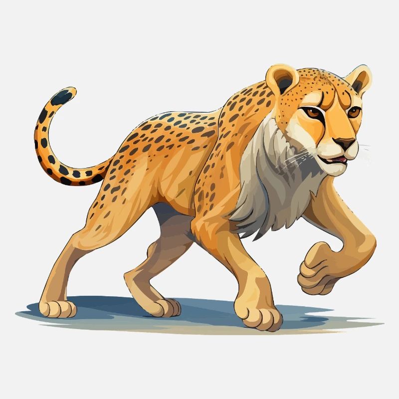 Illustration dynamique du guépard