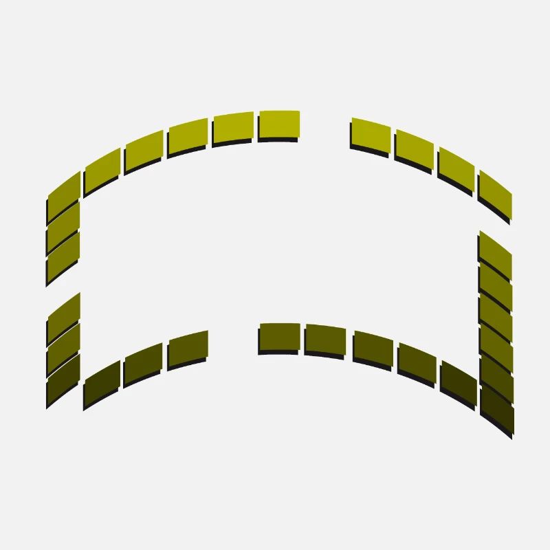 Frame Squares Graduated Green Gradient