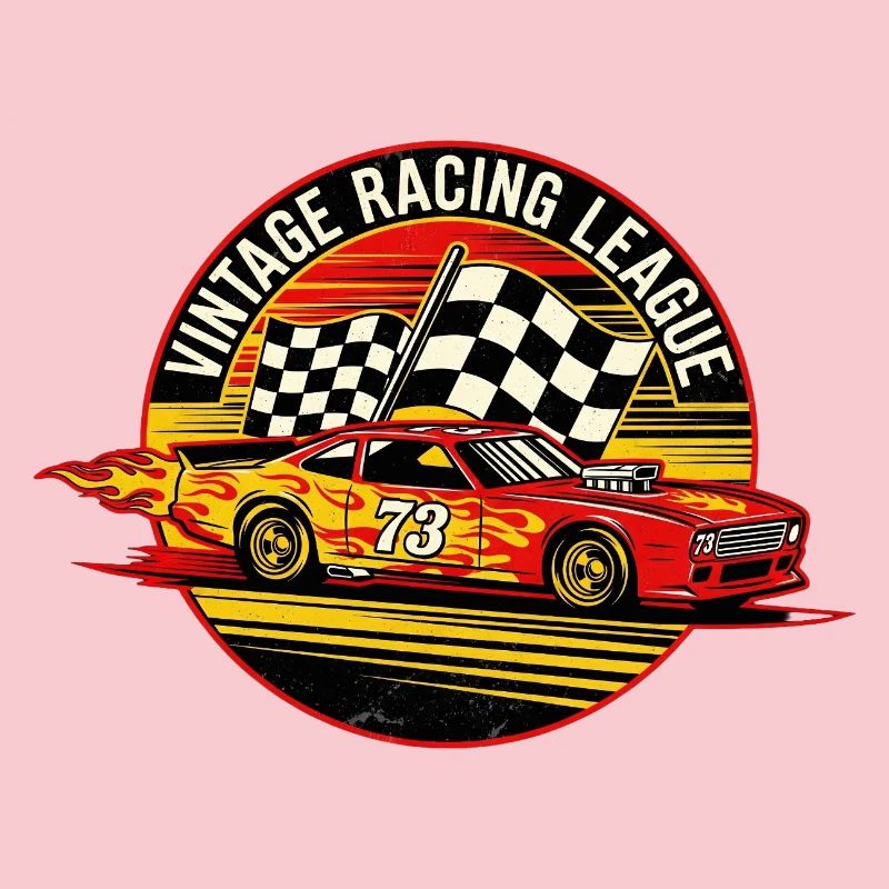 Conception de drapeaux de course vintage