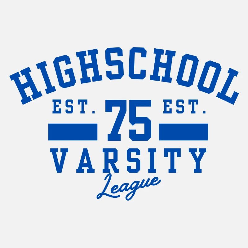 Emblème Varsity du lycée Bleu 75