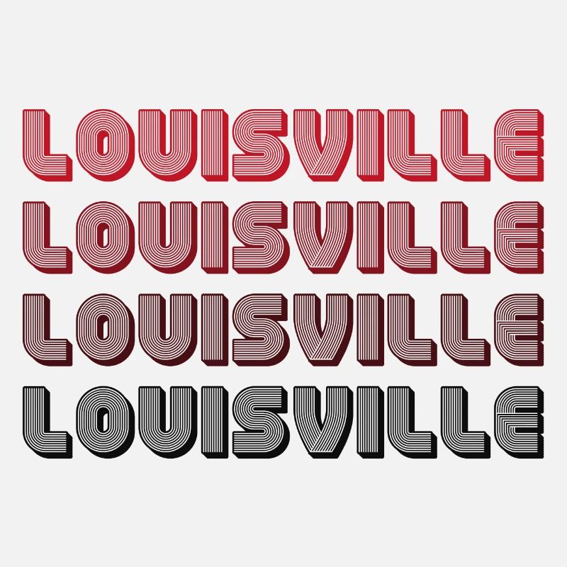 Louisville Gradient Typography