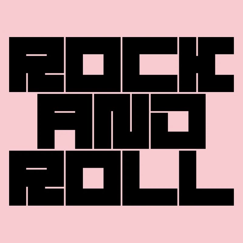 Conception de typographie rock and roll