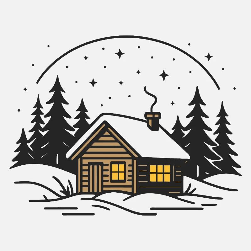 Cabane au clair de lune