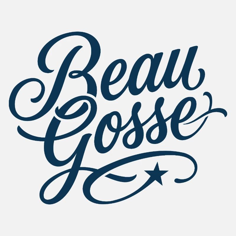 Beau Gosse Script Bleu