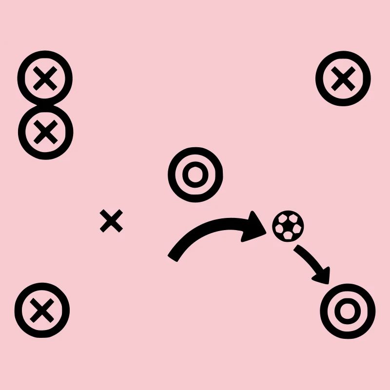 Soccer Tactics Coach Strategy Vector
