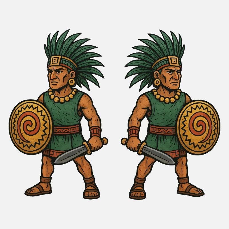 Aztec Double Warrior