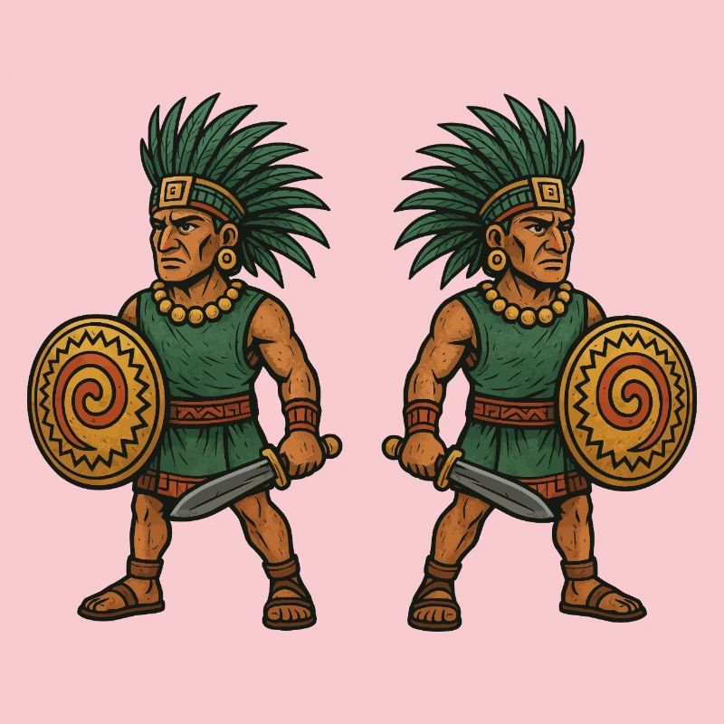 Aztec Double Warrior