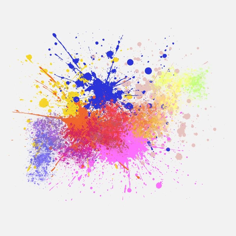Farbige Farbspritzer Kunst Design